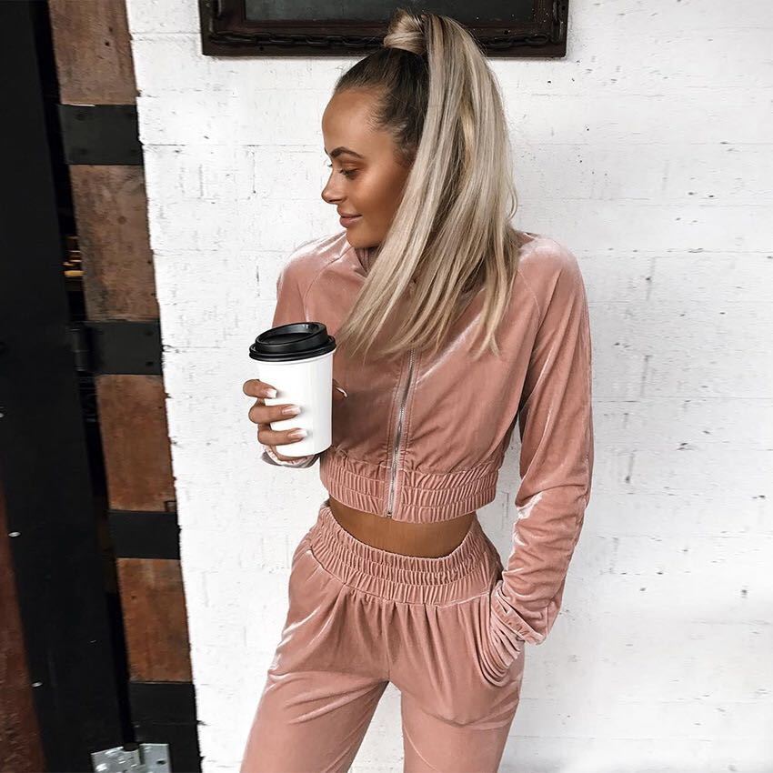 Autumn and winter suede women's clothing Pink 0 - Tophatter Daily Deals