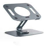 360 Degree Rotating Desktop Office Laptop Stand L04 Grey 0 - Tophatter Daily Deals