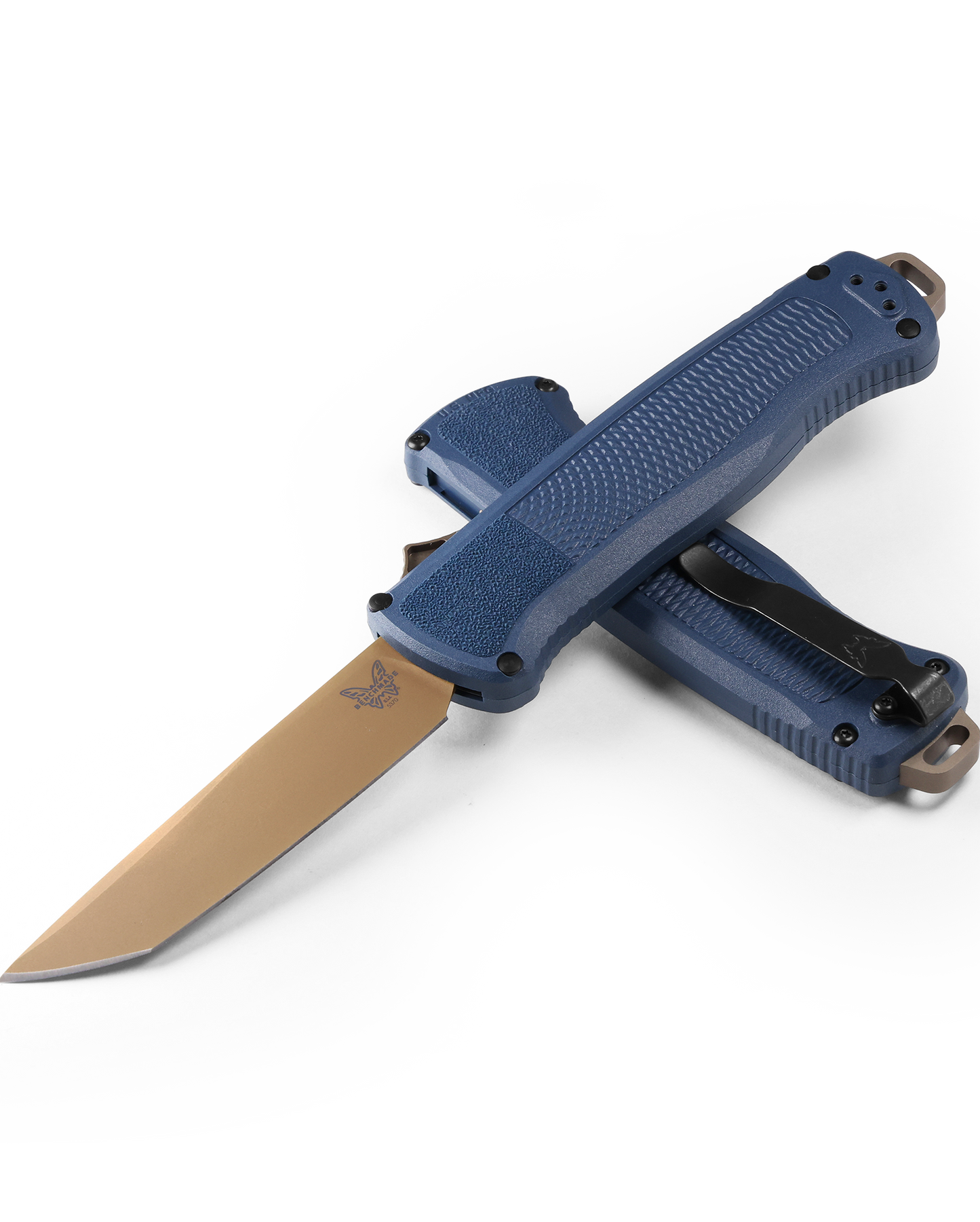 Benchmade Shootout - D/A OTF - Automatic - Crater Blue Handle - 5370FE-01 Automatic Knives - Tophatter Daily Deals