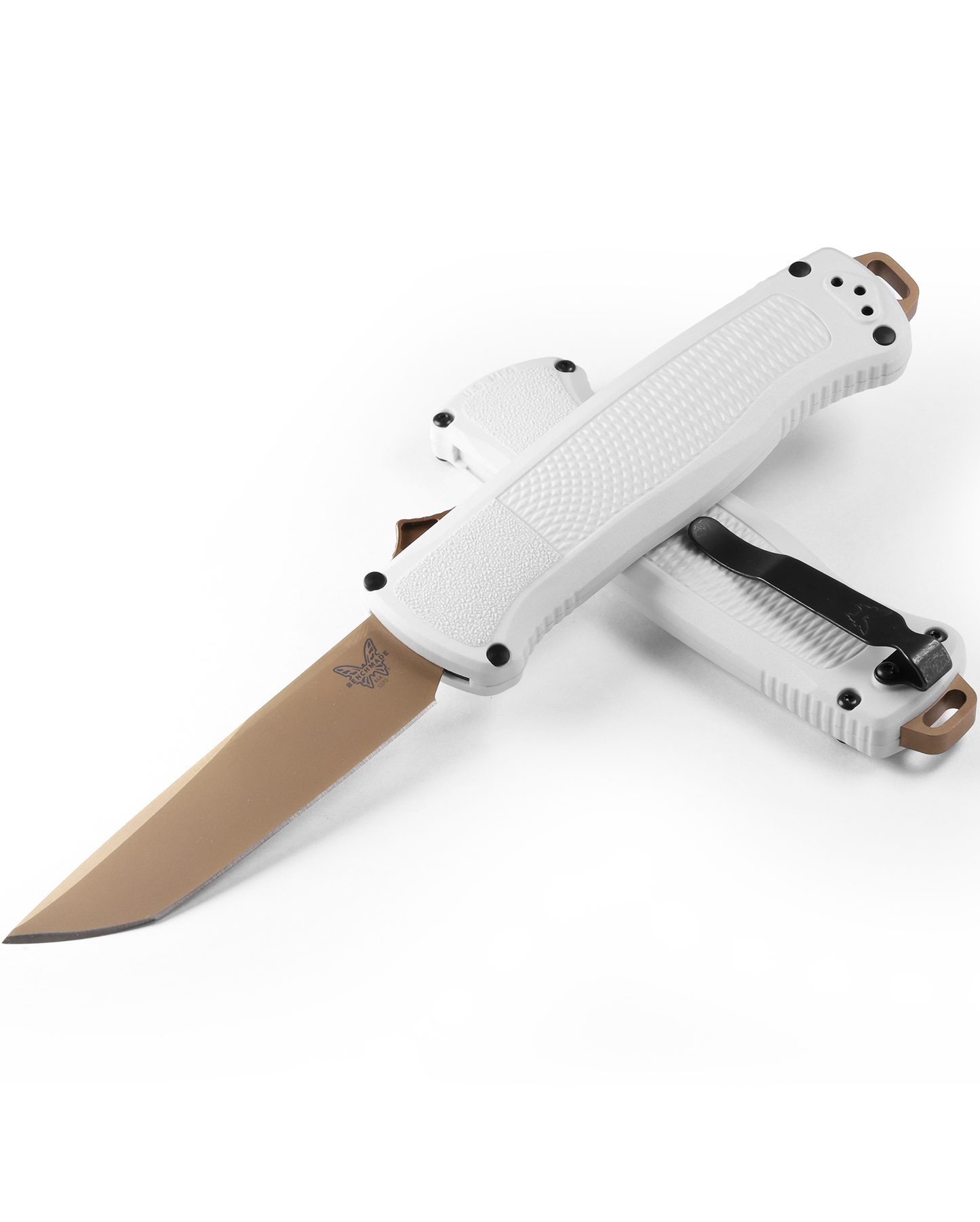 Benchmade Shootout - D/A OTF - Automatic - Cool Gray Handle - 5370FE-02 Automatic Knives - Tophatter Daily Deals
