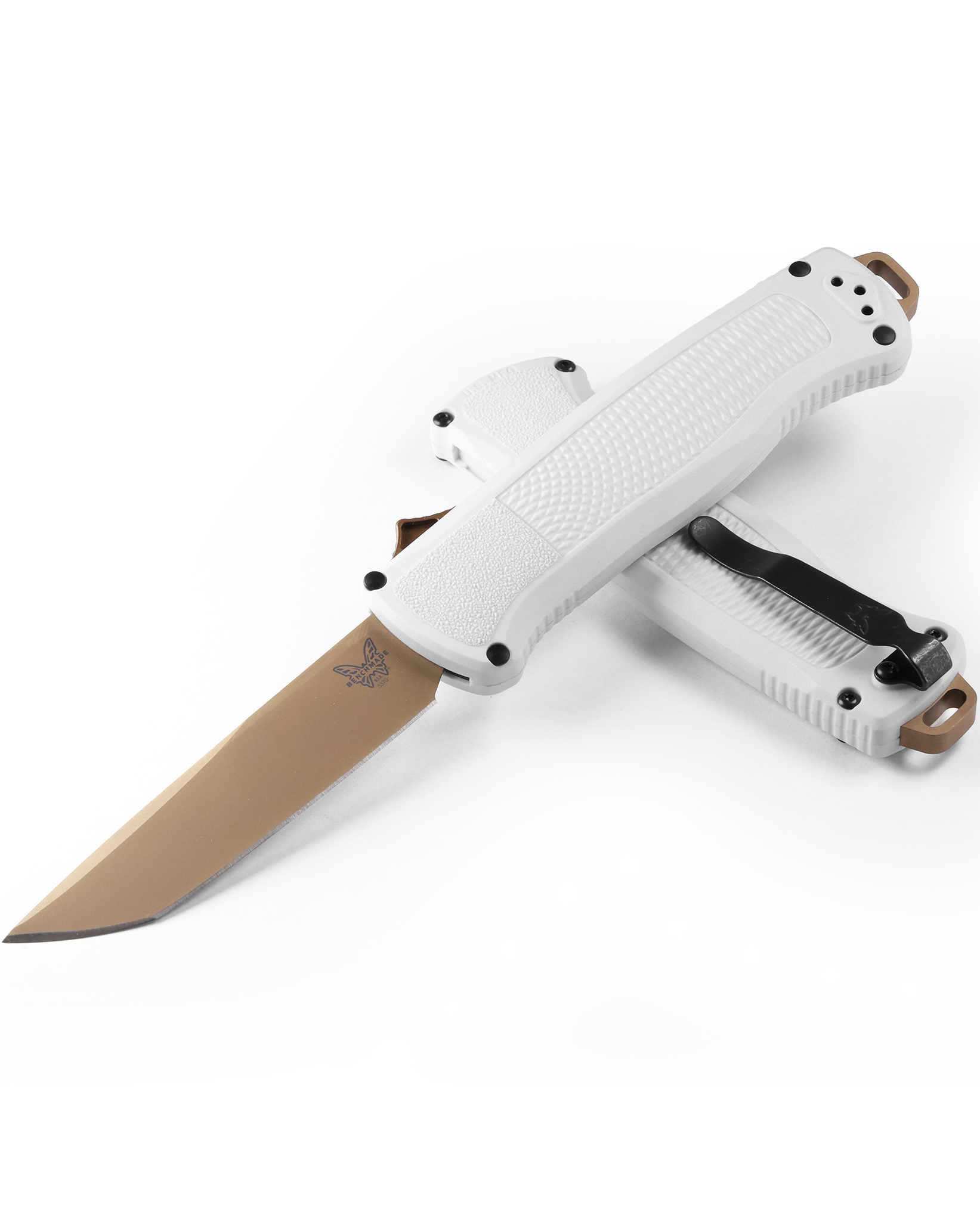 Benchmade Shootout - D/A OTF - Automatic - Cool Gray Handle - 5370FE-02 Automatic Knives - Tophatter Daily Deals