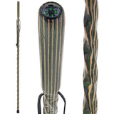 USA-Made Bean Colortone Hiking Staff: Rustic, Compass Colortone Classic Hiking Staffs - Tophatter Daily Deals