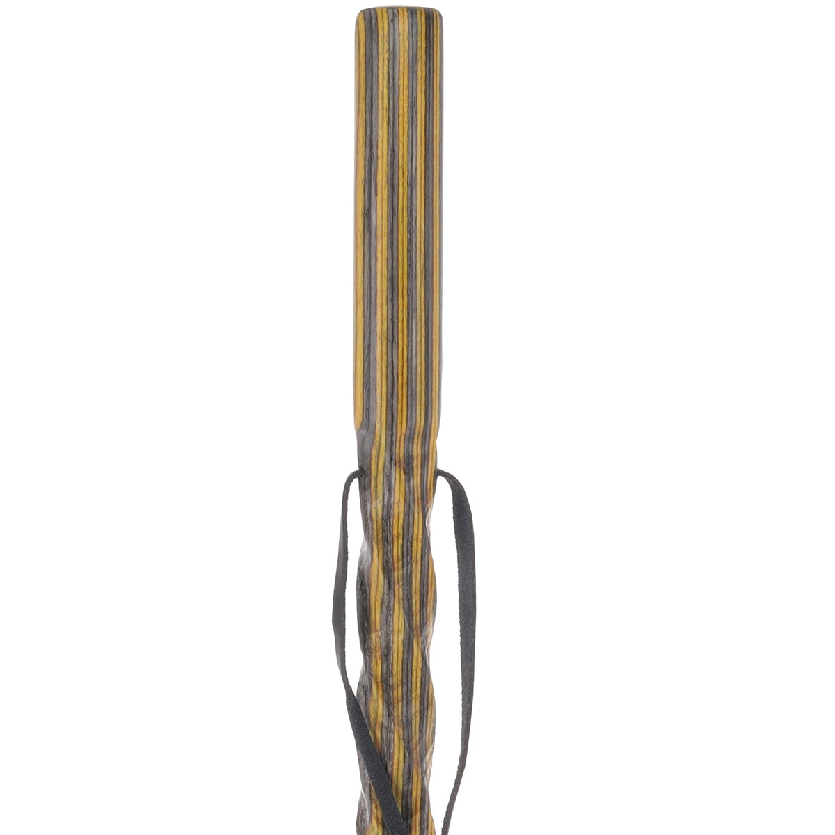 USA-Made Black/Yellow Colortone Hiking Staff: Rustic, Compass Colortone Classic Hiking Staffs - Tophatter Daily Deals
