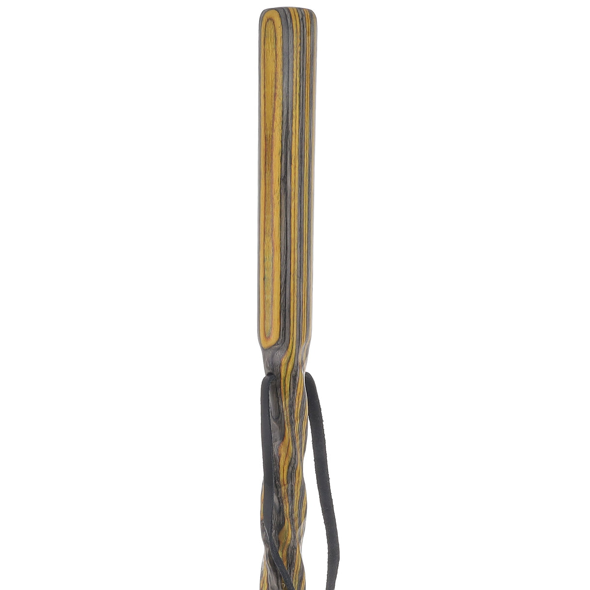 USA-Made Black/Yellow Colortone Hiking Staff: Rustic, Compass Colortone Classic Hiking Staffs - Tophatter Daily Deals