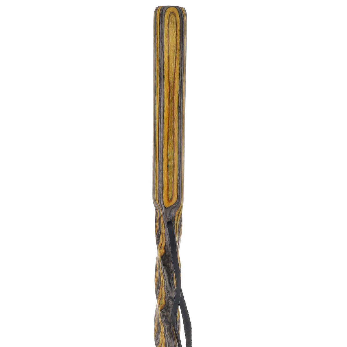 USA-Made Black/Yellow Colortone Hiking Staff: Rustic, Compass Colortone Classic Hiking Staffs - Tophatter Daily Deals