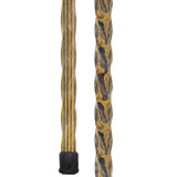 USA-Made Black/Yellow Colortone Hiking Staff: Rustic, Compass Colortone Classic Hiking Staffs - Tophatter Daily Deals