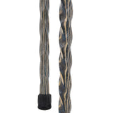 USA-Made Caribbean Wave Colorwood Hiking Staff: Rustic, Compass Colortone Classic Hiking Staffs - Tophatter Daily Deals