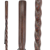 USA-Made Colortone Jacaranda Hiking Staff: Rustic with Compass Colortone Classic Hiking Staffs - Tophatter Daily Deals