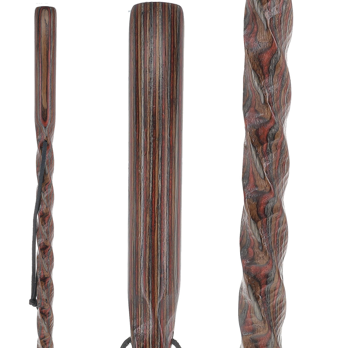 USA-Made Colortone Jacaranda Hiking Staff: Rustic with Compass Colortone Classic Hiking Staffs - Tophatter Daily Deals