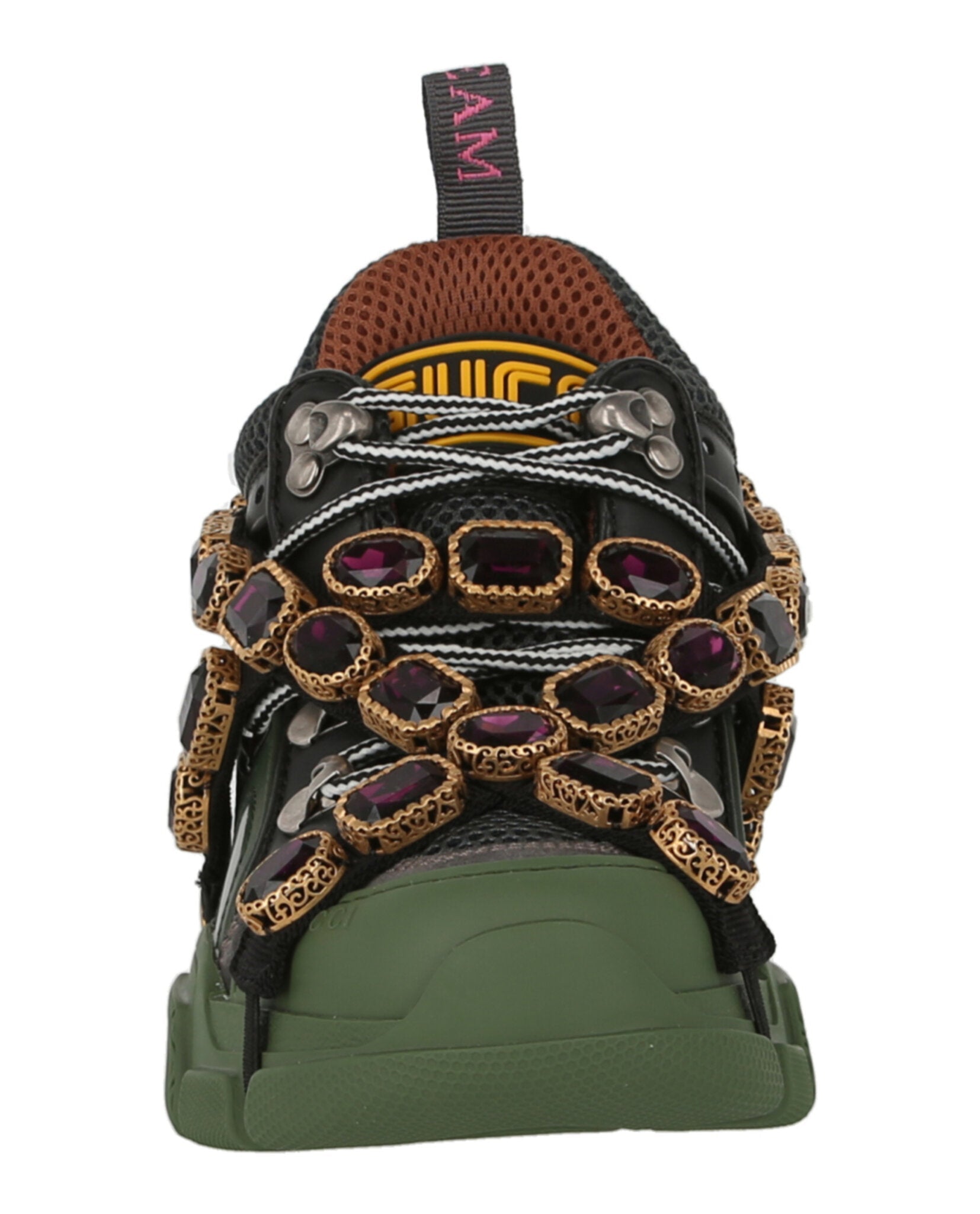 Gucci Flashtrek Chunky Leather Sneakers Footwear - Tophatter Daily Deals