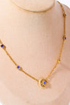 Moon & Star Shape Zircon Pendant Necklace Necklaces - Tophatter Daily Deals
