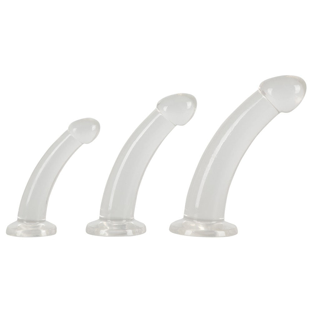 Three Piece Crystal Clear Anal Training Set > Anal Range > Butt Plug Kits - Tophatter Daily Deals