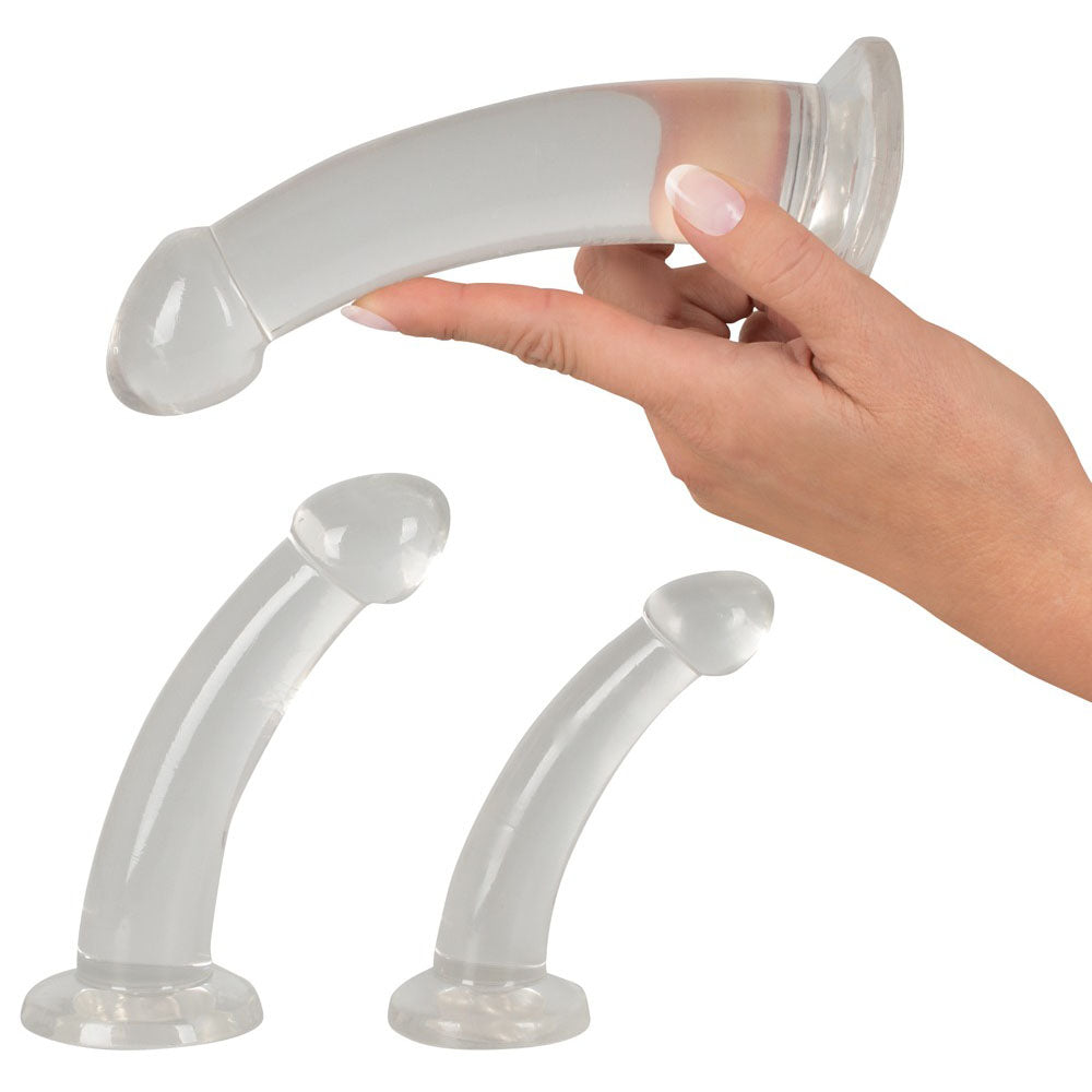 Three Piece Crystal Clear Anal Training Set > Anal Range > Butt Plug Kits - Tophatter Daily Deals