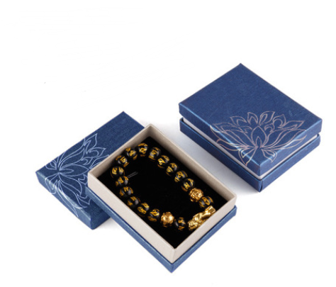 Beads hand string box bracelet box jewelry gift box Peacock blue pendant box 0 - Tophatter Daily Deals