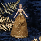 Gold Celestial Fairy Christmas Tree Topper | Fairy Angel Tree Ornament - 19cm Tree Decoration - Tophatter Daily Deals