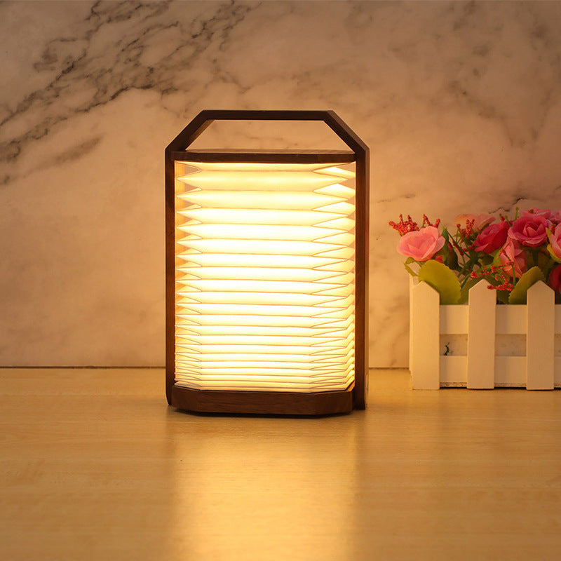 Creative Wooden Hand Lamp 0 - Tophatter Daily Deals