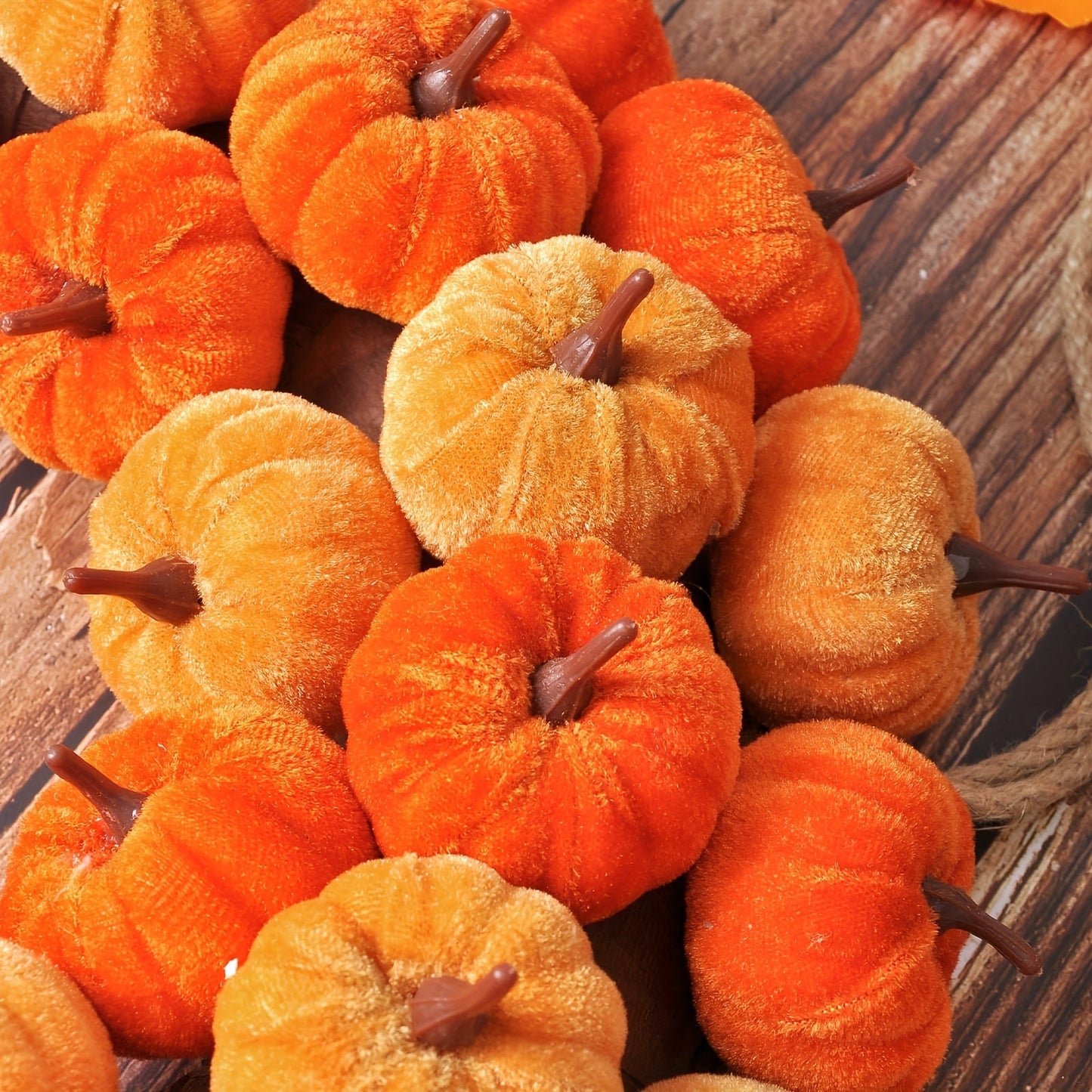 Faux Velvet Pumpkin Wreath Wall Hanging Occasions > Christmas > Christmas Wreaths & Garlands - Tophatter Daily Deals