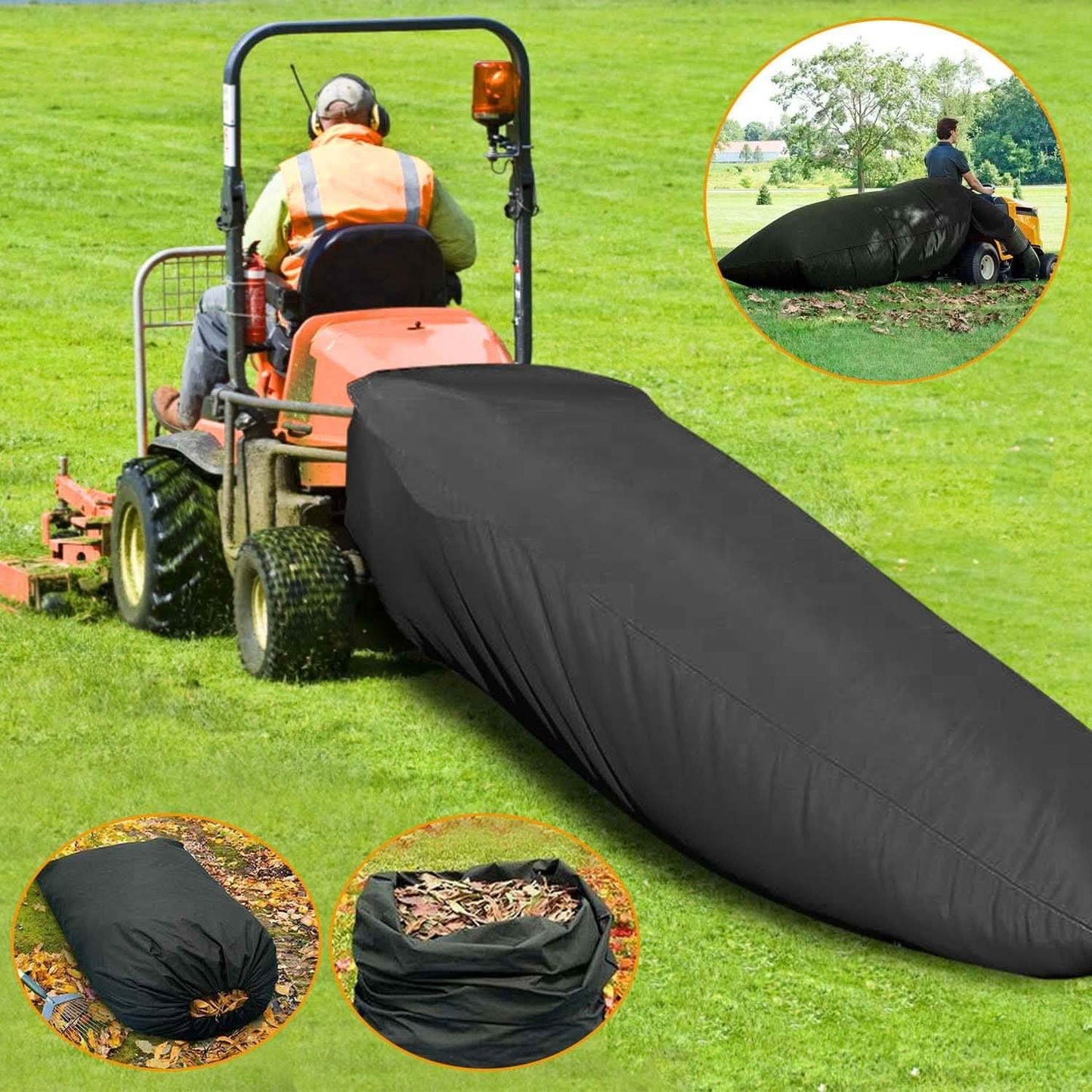 54 Cubic Lawn Tractor Leaf Bag Garden & Patio - Tophatter Daily Deals