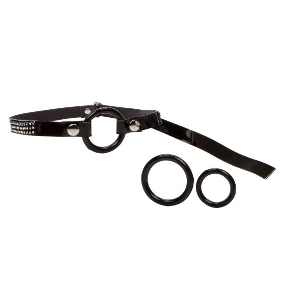 Bound By Diamonds Open Ring Gag in Black Ball Gags & Mouth Restraints - Tophatter Daily Deals