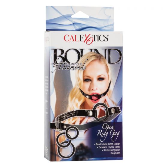 Bound By Diamonds Open Ring Gag in Black Ball Gags & Mouth Restraints - Tophatter Daily Deals