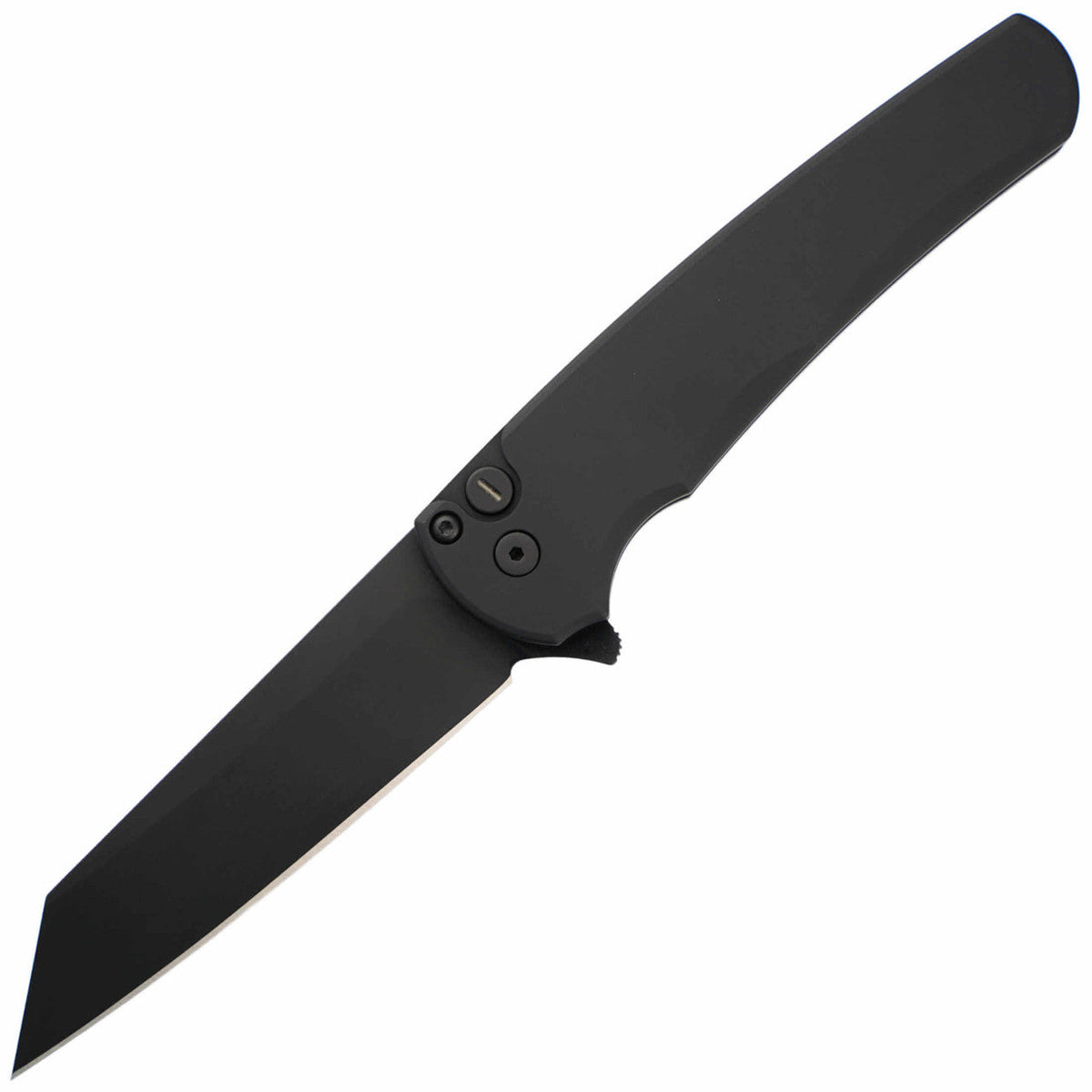 Pro-Tech Knives Malibu Flipper - Black Operator Handle - Black DLC MagnaCut Blade - 5403-OP Folding Knives - Tophatter Daily Deals
