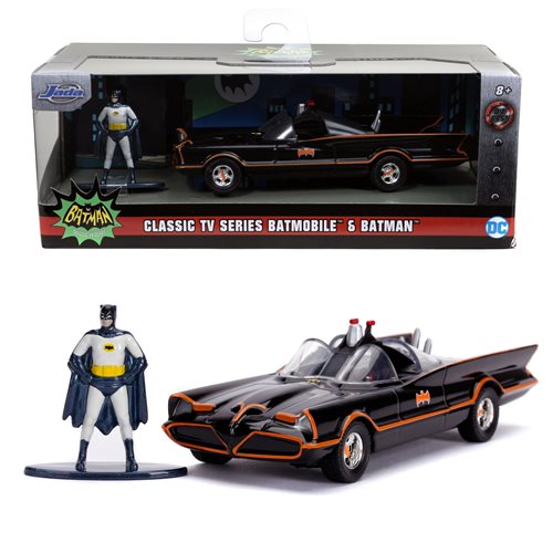 Batman Classic TV Series – Batmobile with Figure 1:32 Scale Diecast Model Diecast Model Car - Tophatter Daily Deals