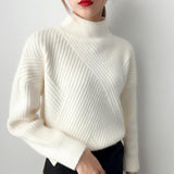 Soft Women’s Sweater - Loose Half High Collar, Ribbed Knit Beige One size 3D Changing Face Moving Picture Frame - Tophatter Daily Deals