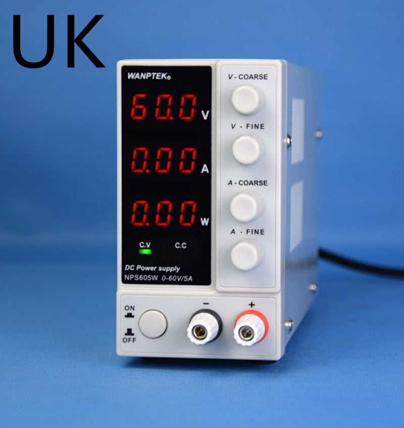 Adjustable DC Power Supply for Mobile Phone Notebook Repair White S605W UK 0 - Tophatter Daily Deals