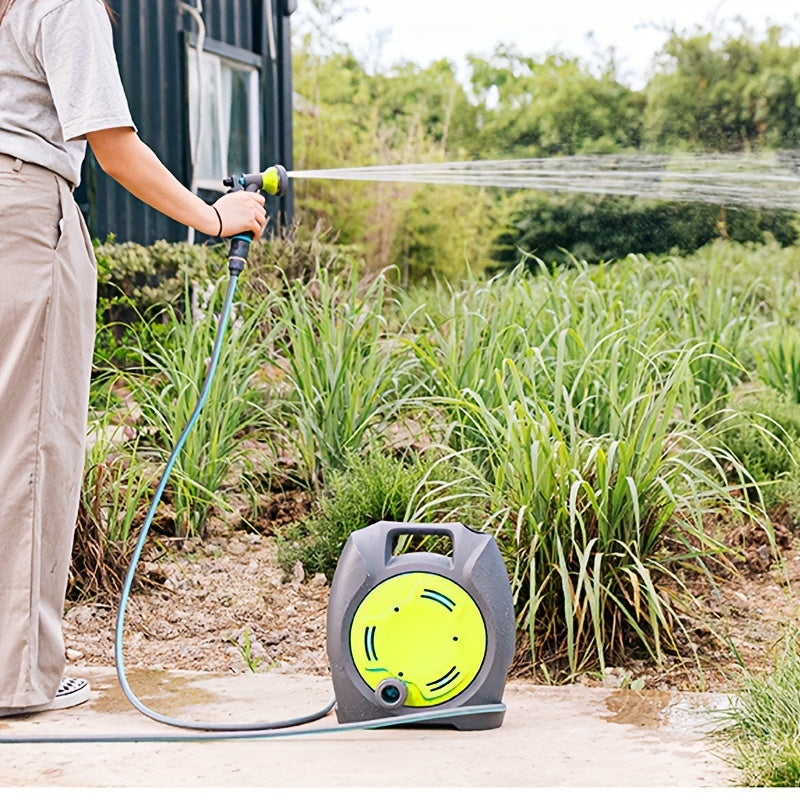 Garden Hose Reel Trolley with Hose Gardening Tools - Tophatter Daily Deals