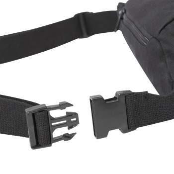 Rothco Canvas Crossbody Fanny Pack - Black - Tophatter Daily Deals