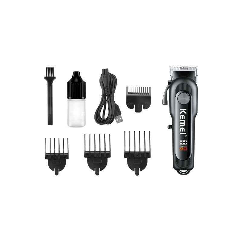 Adjustable High Power USB Fast Charge LCD LCD Display Hair Clipper 0 - Tophatter Daily Deals