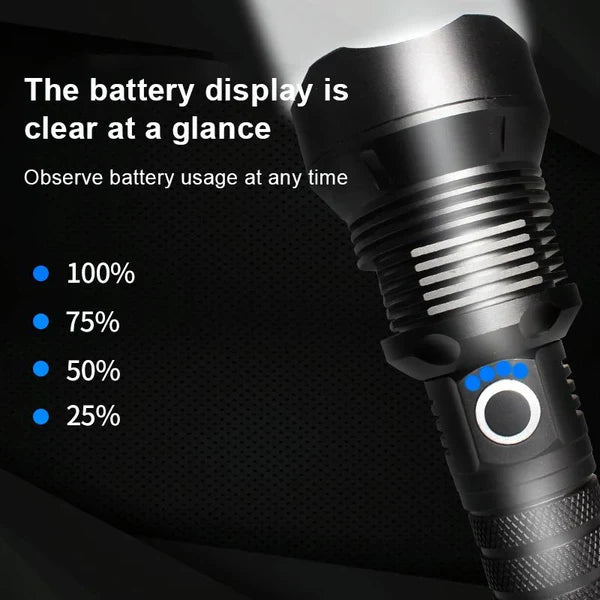 AFCAT FA-X92 LED TACTICAL FLASHLIGHT - Tophatter's Army Deals OUTDOOR - Tophatter Daily Deals
