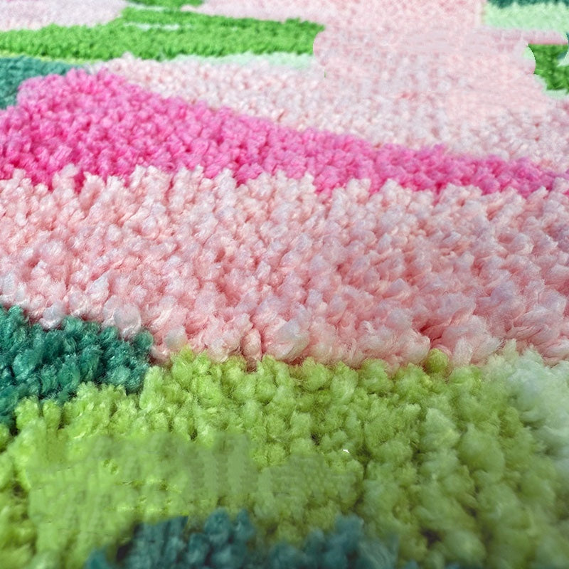 Pink Tulips Carpet 0 - Tophatter Daily Deals