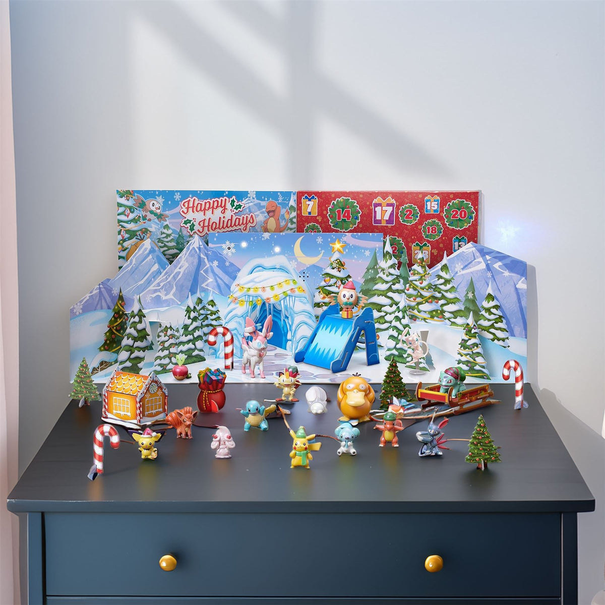 Pokemon Deluxe Christmas Advent Calendar for Kids with 16 Mini Battle Figures Advent Calendar - Tophatter Daily Deals