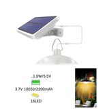 16LED solar chandelier Warm White 0 - Tophatter Daily Deals