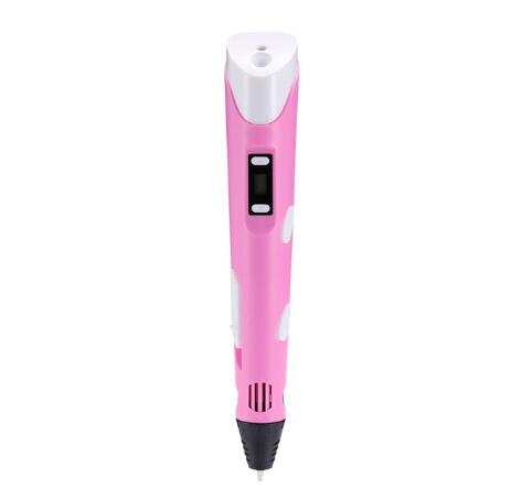 3D print pen 3D pen two generation graffiti 3D stereoscopic paintbrush children puzzle painting toys Pink USB 0 - Tophatter Daily Deals