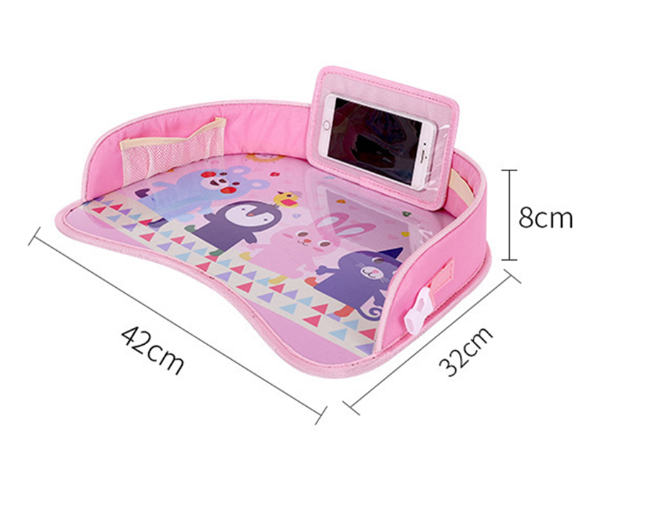 Baby car seat tray table Pink 0 - Tophatter Daily Deals