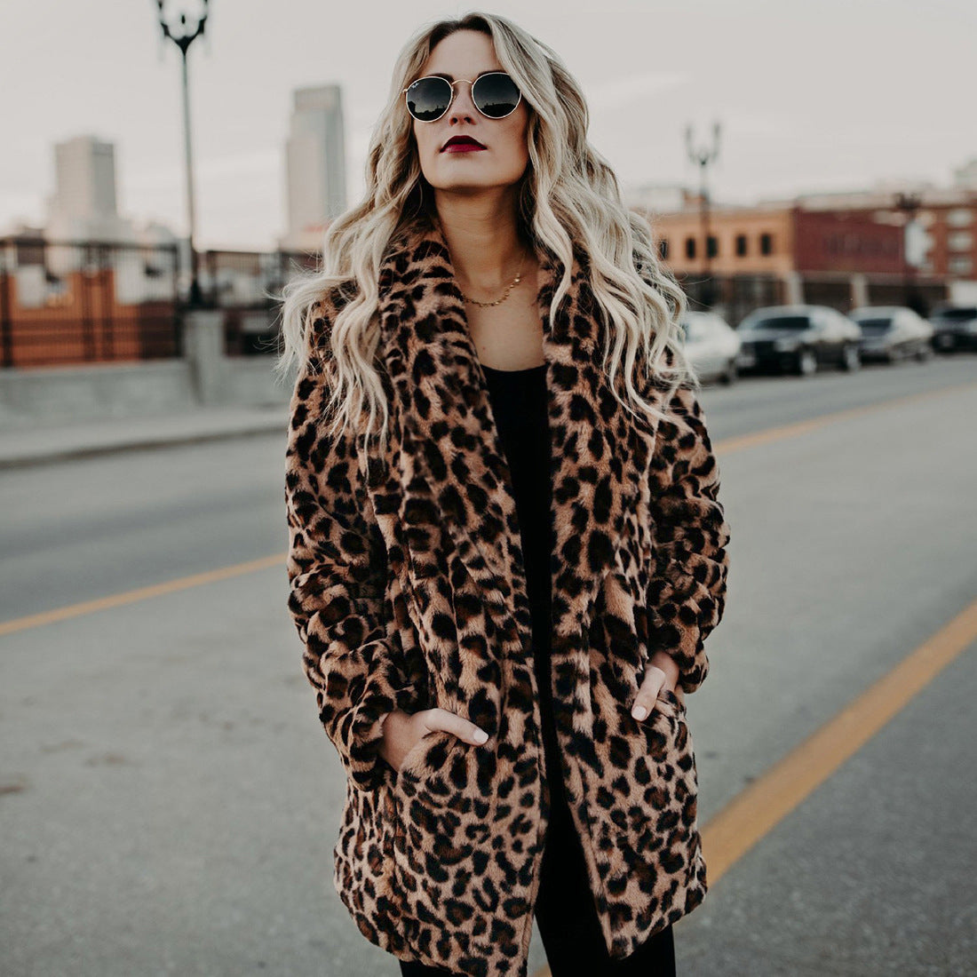 Artificial Faux Fur Women Winter Coat 0 - Tophatter Daily Deals