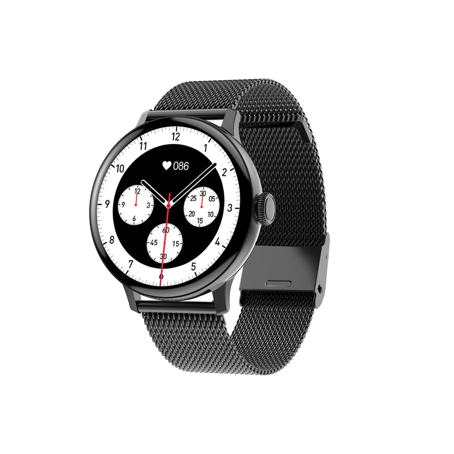 Bluetooth Call Smart Bracelet Wireless Charging Heart Rate Blood Pressure Black steel USB 0 - Tophatter Daily Deals