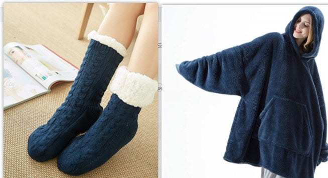 Warm Cozy Women Blanket Hoodie - Oversized Fleece Lounging 3D Changing Face Moving Picture Frame - Tophatter Daily Deals