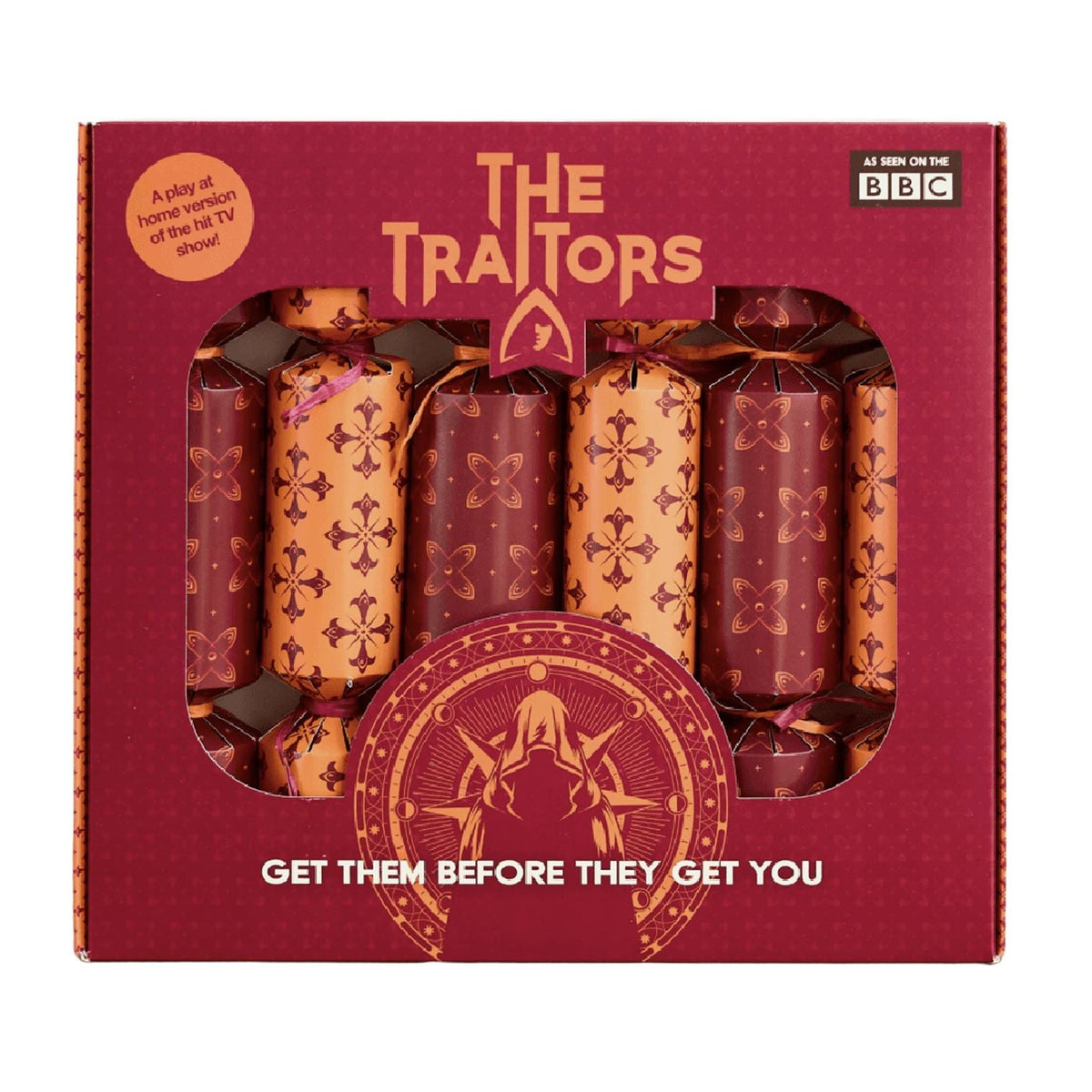 The Traitors Christmas Crackers Pack of 6 with Secret Roles and Missions Christmas Cracker - Tophatter Daily Deals