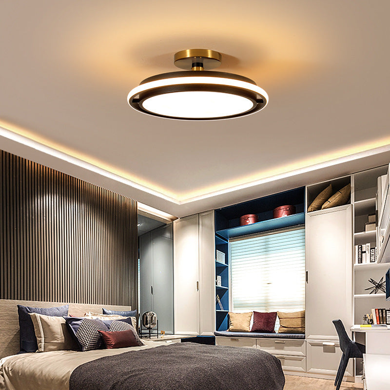 Bedroom Light Nordic Simple Modern Light Luxury Creative Round Led Ceiling Light Restaurant Designer Master Bedroom Room Light 0 - Tophatter Daily Deals