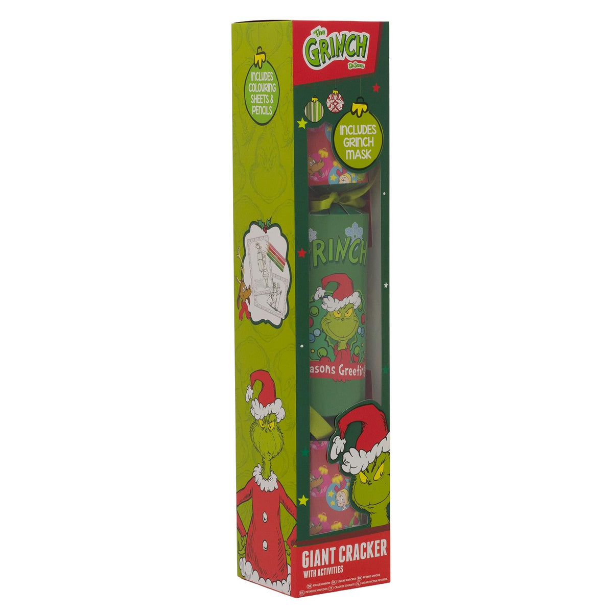 Giant The Grinch Christmas Cracker for Kids | Children's Jumbo Cracker - 55cm Christmas Cracker - Tophatter Daily Deals