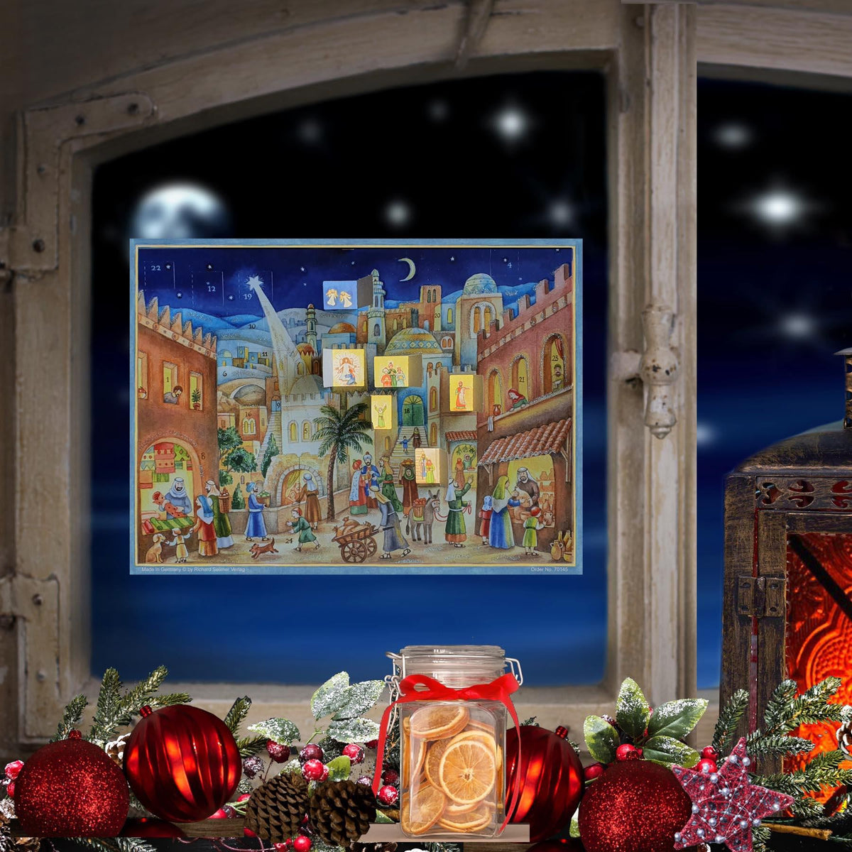 City Of Bethlehem Christmas Advent Calendar | Religious Advent Calendar Advent Calendar - Tophatter Daily Deals
