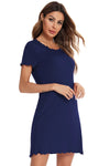 Round Neck Short Sleeve Lounge Dress Sleep Dresses Apparel & Accessories Fast Shipping Free Shipping H#Y HOT DEALS HOME PAGE Lingerie Sleepwear Loungewear New Deals sexy lingerie Ship From Overseas Ship from USA Sleep Sleep Dresses sleepwear Sleepwear & Loungewear USA USA STOCK women lingerie Women's Fashion - Tophatter Daily Deals And Savings