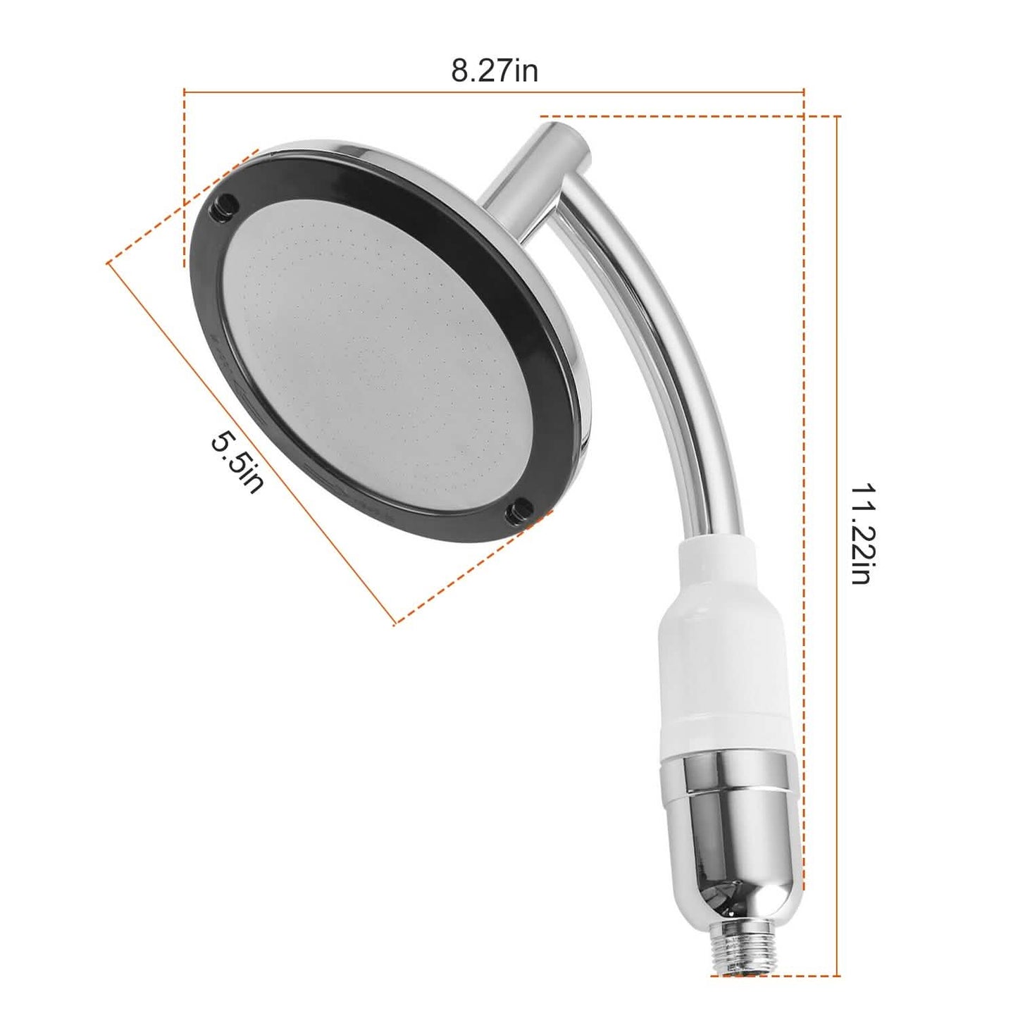 5.5-Inch High Pressure Shower Head Bath - Tophatter Daily Deals