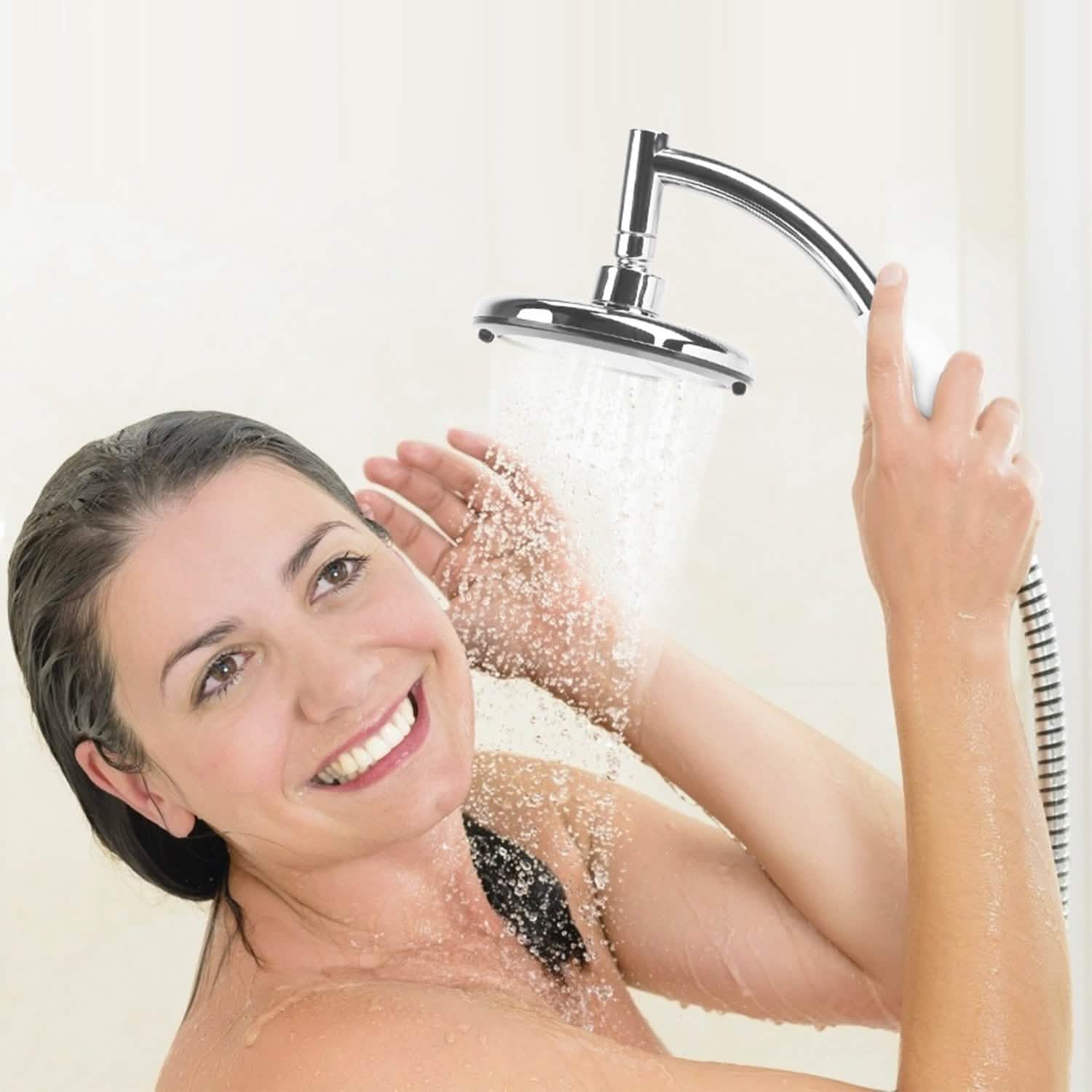 5.5-Inch High Pressure Shower Head Bath - Tophatter Daily Deals
