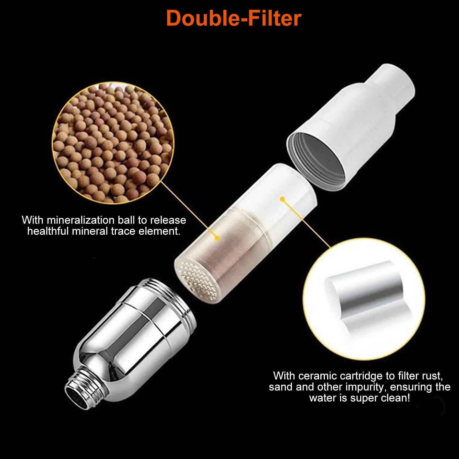 5.5-Inch High Pressure Shower Head Bath - Tophatter Daily Deals