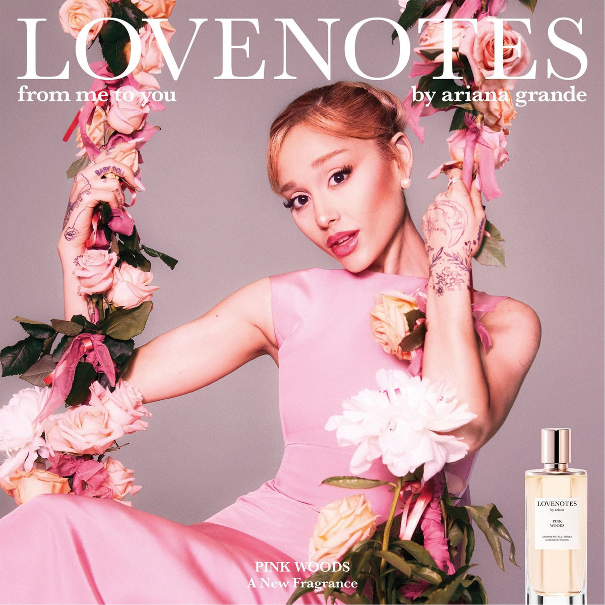 Ariana Grande Lovenotes Pink Woods Eau De Parfum 30ml Spray - Tophatter Daily Deals