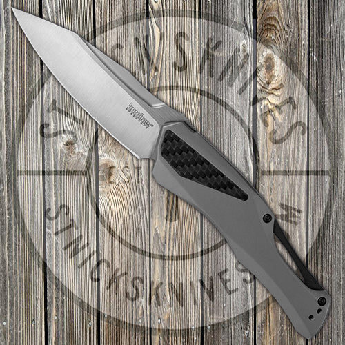 Kershaw Knives Collateral - KVT Bearings - Stainless and Carbon Fiber Handle - D2 Blade - 5500 FOLDING KNIVES - Tophatter Daily Deals